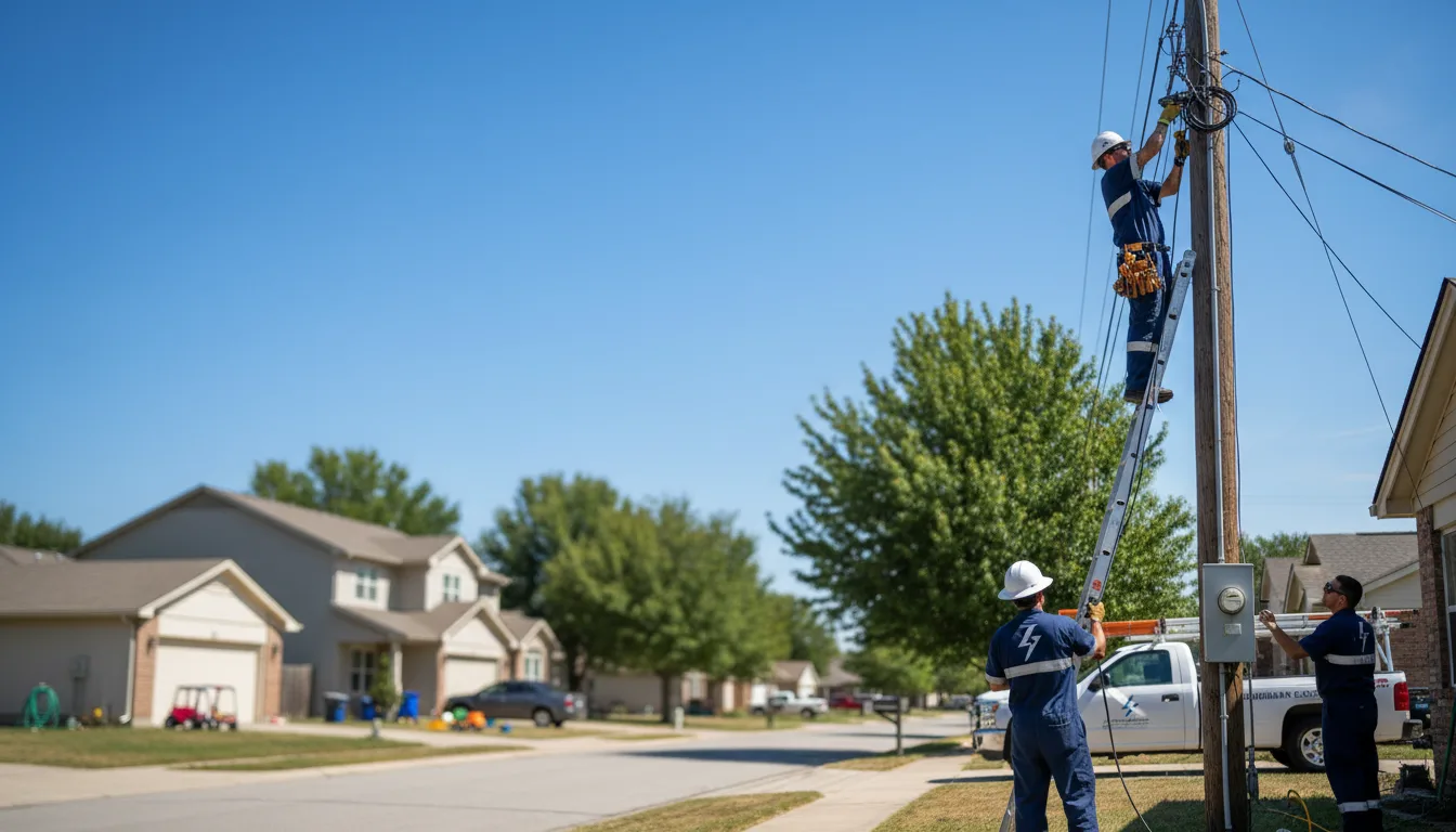 Residential electrician providing installation services in Kingston, IL